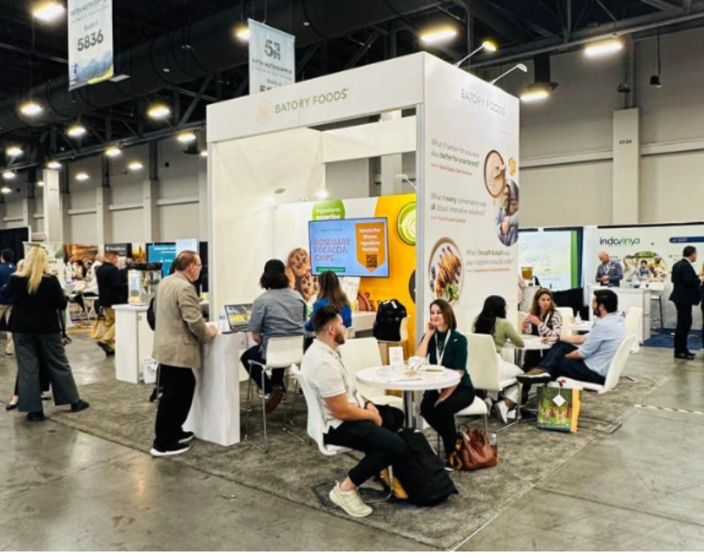 BATTORYFOODS booth design by castel exhibits