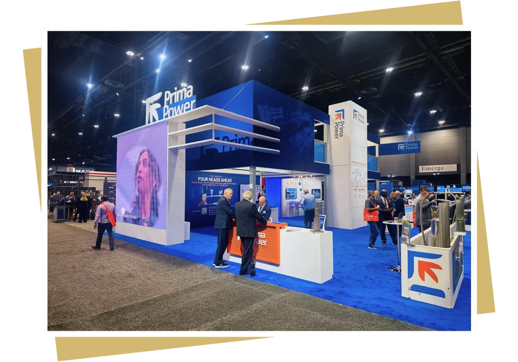 Trade show booth construction